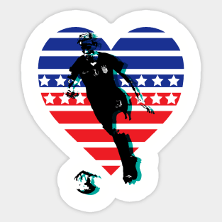 Cool USA Soccer  Womens Sticker